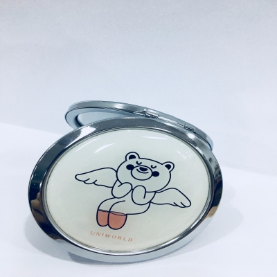 可爱卡通双面化妆镜