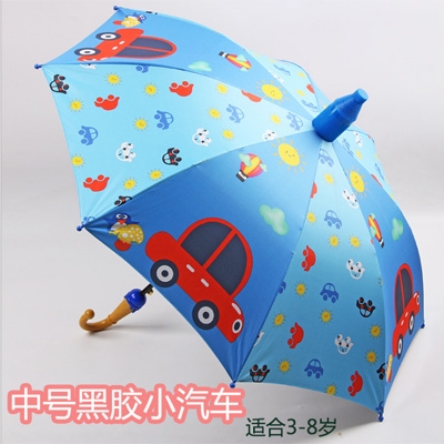 儿童直柄卡通雨伞