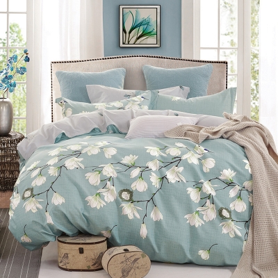 爱加厚纯棉磨毛床品套件冬季四件套全棉床单式北欧风床上用品定制