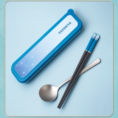 便携筷子勺子套装上班族学生餐具一人食家用外带筷子单人装礼品定制